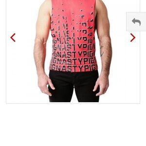 Nasty Pig Men's Red Graphic Tank Top